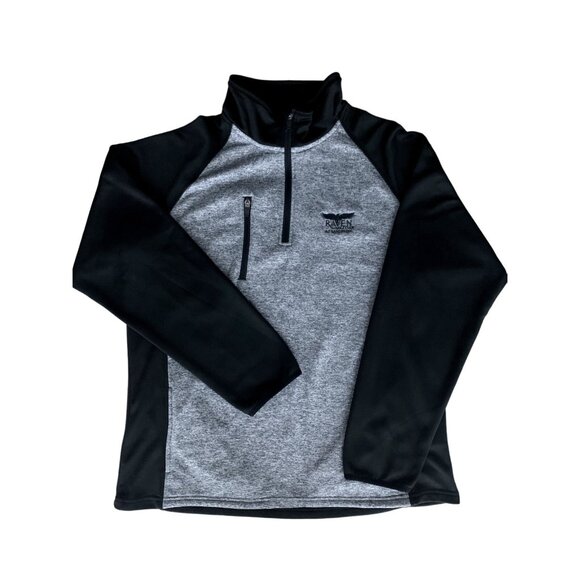 The Weather Co. Mens Golf Fleece Pullover Sweater Jacket Black & Gray XL - Picture 9 of 13